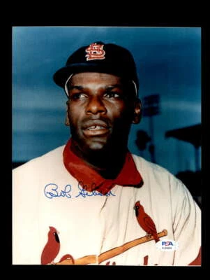 Bob Gibson PSA DNA Cert Signed 8x10 Photo Cardinals Autographed - Image 1 of 3