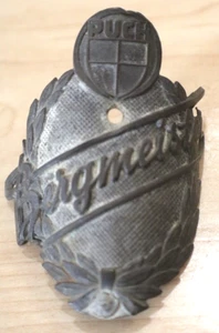 vintage puch bergmeister bicycle head badge emblem - Picture 1 of 8