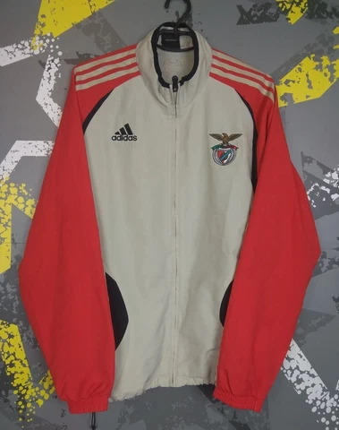 Benfica Jacket Size MEDIUM Full Zip Soccer Football Adidas ig93 Cover