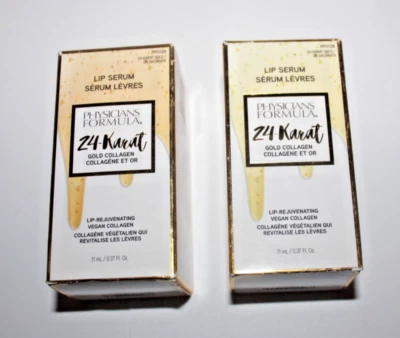 Physicians Formula 24-Karat Gold Collagen Lip Serum PF11128 Lot Of 2 In Box - Image 1 of 2