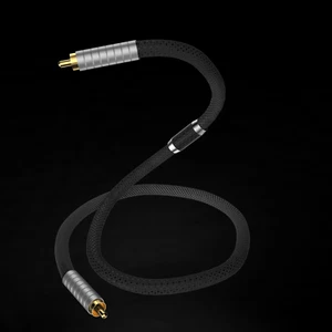 Pure Silver 75 ohm Coaxial Hifi Audio Cable 75 Ω output SPDIF Digital Decoding - Picture 1 of 6