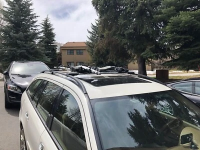 Nuevo portaequipajes de techo barras transversales para Audi A4 B9 Allroad 2016-2024 negro bloqueable 2x Foto 1 de 4