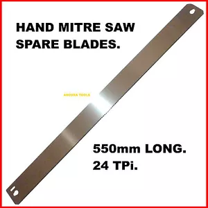 HAND MITRE SAW SPARE BLADES- 550mm LONG - 24TPI - BRAND NEW. - Picture 1 of 2