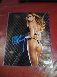 Stacy Keibler Signed 8x10 Metallic Photo Autographed *JSA CERT*  WWE  - Picture 1 of 4