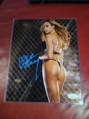 Foto metálica autografiada 8x10 firmada por Stacy Keibler *CERTIFICADO JSA* WWE  Foto 1 de 4