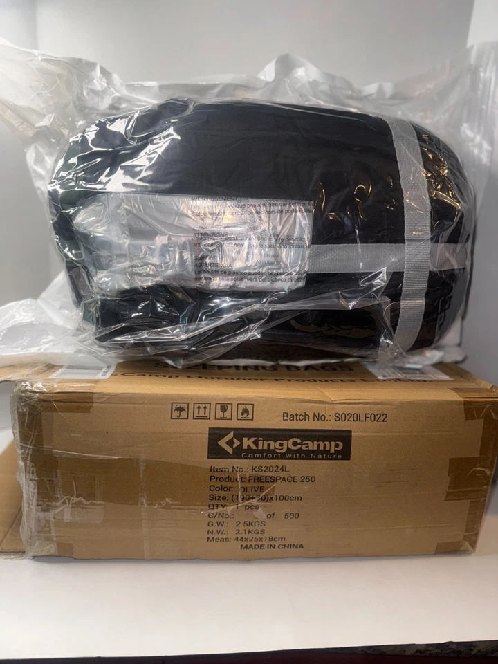 Nuevo Saco de Dormir Olive KingCamp -Talla 190+30) x 100cm (XL) Foto 1 de 4