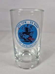Cool Ca 1970 USAF 366th Tac Fighter Wing Gunfighters Danang Vietnam 4.5" Glass - Picture 1 of 4