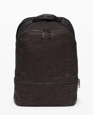 Mochila Lululemon City Adventurer 17L Negra Con Forro Naranja Bolso Foto 1 de 4