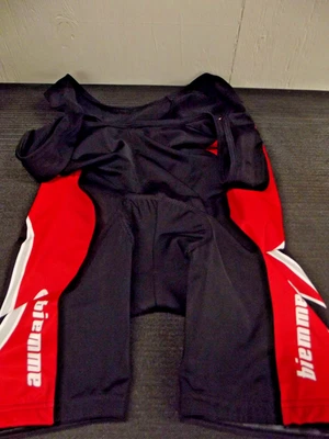 Biemme Acolchado Para Hombres Spandex Ciclismo Culotte XXL Negro Rojo Foto 1 de 4