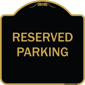 Serie Designer - Letrero arquitectónico de aluminio de calibre pesado de estacionamiento reservado - Imagen 1 de 7