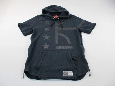 Nike Hoodie Shirt Air Pivot Mens Medium Black Short Sleeve Zipper - Image 1 of 4