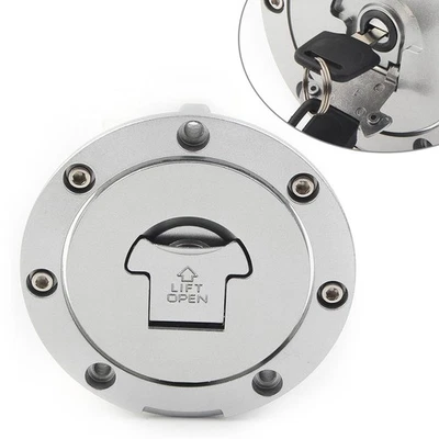 Fuel Gas Cap Cover Tank Lock For Honda CBR1000RR 2004-2014 w/ 2 Keys Foto 1 de 4