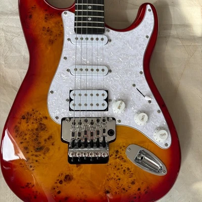 Ship US Player II Modified ST Sunburst Electric Guitar Floyd Rose Tremolo 22Fret - Image 1 of 4