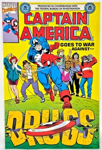 FBI / Marvel Comics Capitan America va in guerra contro la droga 1990 9,2 quasi nuovo - 1°P - Foto 1 di 11