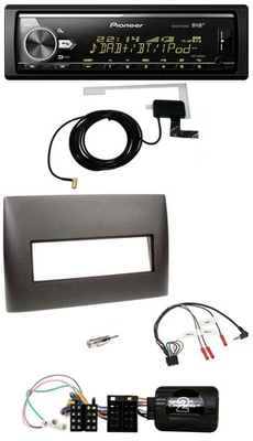 Pioneer Bluetooth DAB USB Lenkrad Autoradio für Fiat Stilo 2001-2007 schwarz - Bild 1 von 4