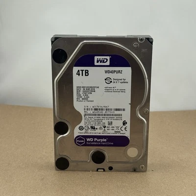 WD40PURZ -85AKKY0 -4TB 7.2K SATA – Western Digital Purple Surveillance Drive #12 - Image 1 of 4