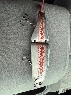 Esca grande argento/rosso circa 20 cm - Immagine 1 di 2