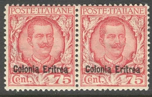C_A_2453 Eritrea. Par de sellos conmemorativos de 1928. MNH. Sas 125 - Imagen 1 de 1