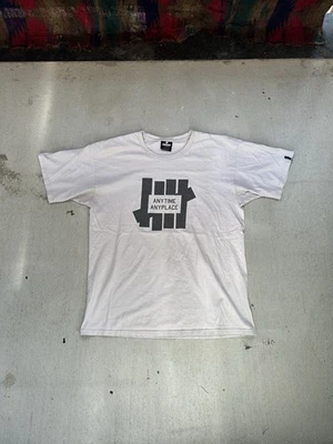 Undefeated Make Trouble T-Shirt Large Short Sleeve "AnyTime Any Place" Logo - Image 1 of 3