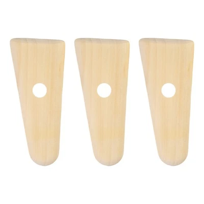 3pcs Pottery Ribs 11.7cm x 5.5cm Wooden Clay Ceramic Sculpting Tools Foto 1 de 4