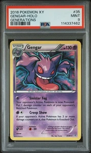 PSA 9 Gengar 35/83 Holo XY Generations 20th Anniversary Pokemon TCG - Picture 1 of 2
