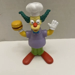 Talking Crusty The Clown Simpsons Figurine 4” Tall Cake Topper Burger King - Picture 1 of 4
