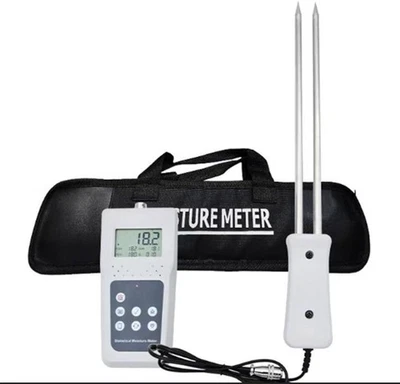 Portable Hay Moisture Meter with Automatic Power on Calibration Function 5-82% - Image 1 of 4