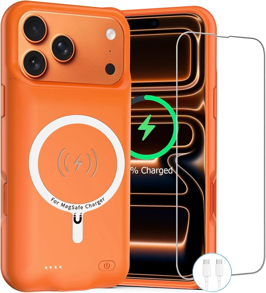 Funda Batería para Iphone 17 Pro Max, 12000Mah Estuche de Carga Portátil Recargable Foto 1 de 4