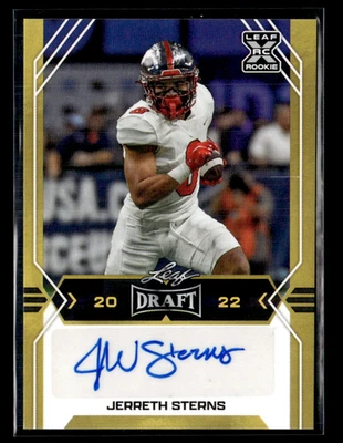 Jerreth Sterns 2022 Leaf Draft Gold Auto - Image 1 of 2
