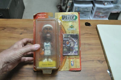 Baron Davis 2001 Upper Deck Play Makers Series Two Bobblehead rough package - Image 1 of 4