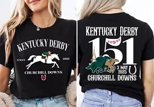 Kentucky Derby 2025 T Shirt Unisex, 151st Run For the Roses, Horse Racing Lover - Picture 1 of 5
