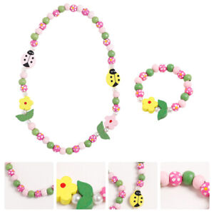Kinder Perlenarmband Mädchen spielen Schmuck Kit kleine Mädchen Halskette Armband Set
