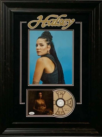Halsey Without Me Bad At Love Sexy Signed Autograph Framed Photo Display JSA Cover