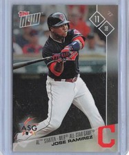 2017 Topps Now #AS-11 Jose Ramirez Cleveland Indians