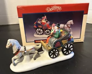 Lemax 1994 Village Dickensvale Porcelain Gift Delivery By Carriage Horse & Buggy - Picture 1 of 4