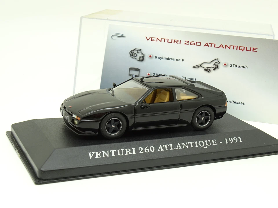 IXO B 1/43 - Venturi 260 Atlantico 1991 Nero - Immagine 1 di 1