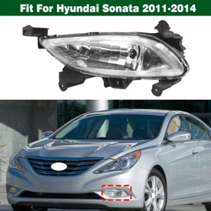 Left Front Bumper Fog Light Driving Lamp Clear Lens For Hyundai Sonata 2011-2014 - Picture 1 of 8