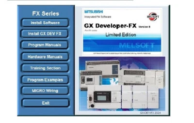 PLC Ladder Logic Automation Programming Software GX DEV FX Advanced Developer CD - Image 1 of 4