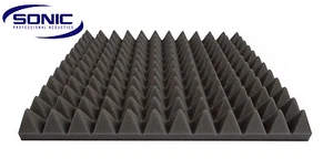 Pyramid Profile Acoustic foam sound treatment tiles, professional studio/music 8 - Picture 1 of 4