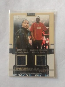 2001-02 Flair Warming Up Dual  Grant Hill/DerMarr Johnson ๐๐ฅ NM-MT Sweet Card! - Picture 1 of 5