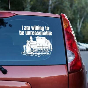 I am willing to be unreasonable vinyl decal Car Truck Van accessory laptop 2A - Picture 1 of 112