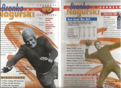 Bronko Nagurski  - 1995 Sports heroes, Football Champions /Chicago Bears Foto 1 de 2
