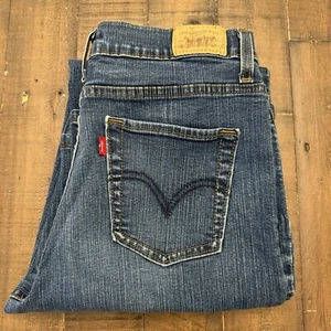 Levi's 512 Perfectly Slimming Bootcut Jeans Women's Dark Wash Stretch 12M 28x30 - Picture 1 of 15