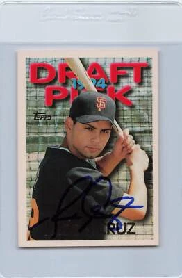 1995 Topps #521 Jacob Cruz Giants Signed Auto *G5843 - Image 1 of 2