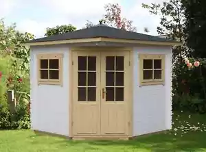 5-Eck Gartenhaus Gerätehaus Sunny-A Holz Holzhaus Blockhaus Freizeithaus - Bild 1 von 7