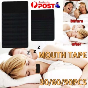 30-90x Relieve Breathing Seal Tape Anti-snoring Stop Snoring Strip Mouth Tape+++ - Picture 1 of 16