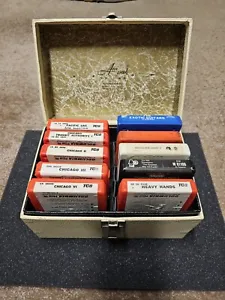Vintage Lot - 10, 8-Track Stereo Tapes Grateful Dead, Chicago, PG&E in Case - Picture 1 of 10