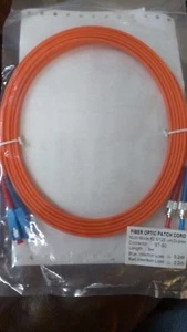 3M FIBER OPTIC PATCH CORD MULTI-MODE 62 5/125 UM DUPLEX ST-SC - Picture 1 of 1