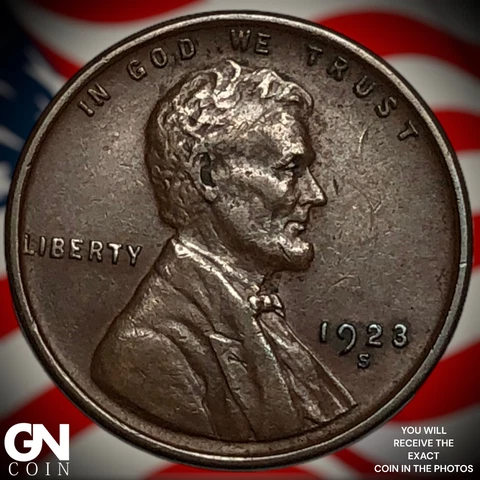 1923 S Lincoln Cent Wheat Penny  Q6515 Cover