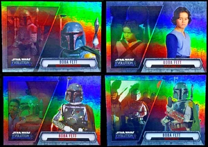 BOBA FETT 2016 Star Wars Evolution Foil Cards #51 to #54 - Picture 1 of 2